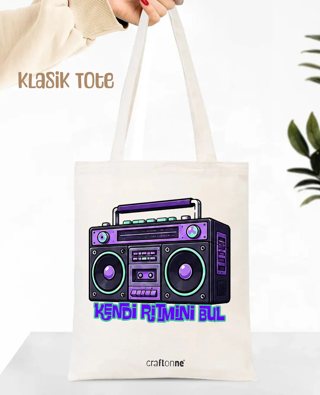 Kendi Ritmini Bul Tote Bag | Baskılı Kanvas Çanta - Görsel 3