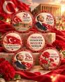 29 Ekim Cumhuriyet Bayramı Rozet Seti | 6’lı Özel Seri
